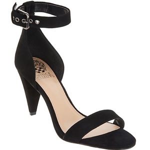 NEW Vince Camuto ankle strap black heels